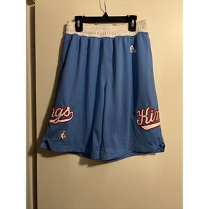 Authentic Sacramento Kings Baby Blue Basketball Shorts Size Small NBA